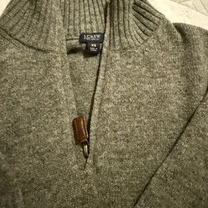 J. Crew Men's Zip-Up Sweater in Gray